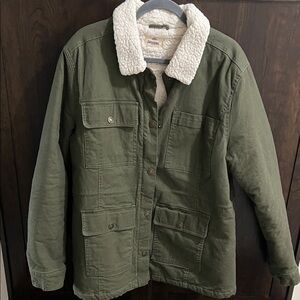 SHYANNE WOMEN'S SHERPA LINED CANVAS BARN JACKET